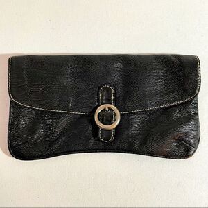 Red Marc Ecko black Clutch with silver buckle 🖤